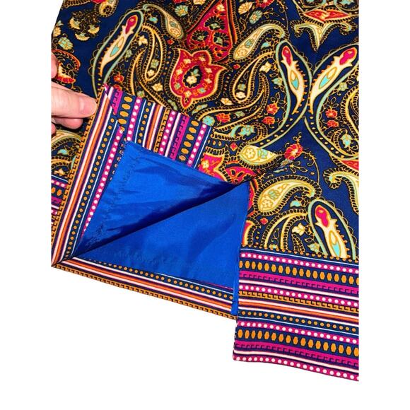 Merona‎ Paisley Print Skirt Colorful Pattern Pencil Skirt Office Career - Picture 5 of 8